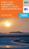 Explorer 454 North Uist and Berneray Walking Map