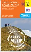 Explorer OL 47 Crieff Comrie and Glen Artney ACTIVE Walking Map