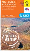 Explorer OL 48 Ben Lawers and Glen Lyon ACTIVE Walking Map