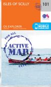 Explorer 101 Isles of Scilly ACTIVE Walking Map