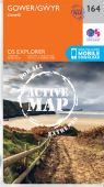 Explorer 164 Gower Llanelli ACTIVE Walking Map