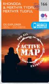 Explorer 166 Rhondda and Merthyr Tydfil ACTIVE Walking Map
