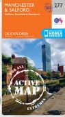 Explorer 277 Manchester and Salford ACTIVE Walking Map