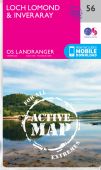 Landranger 056 Loch Lomond and Inveraray ACTIVE Map