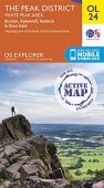 Explorer OL 24 Peak District - White Peak Area ACTIVE Walking Map